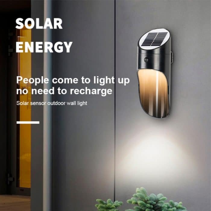 Solar-LED-Induktions-Wandleuchte für den Außenbereich, Nachtlicht, Radar, Induktionsbeleuchtung für den menschlichen Körper, weißes Licht, White Light (Black), White Light (Grey), White Light (White) – Bild 11