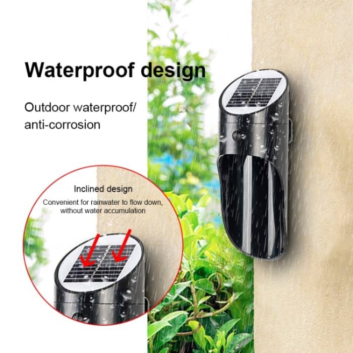 Solar-LED-Induktions-Wandleuchte für den Außenbereich, Nachtlicht, Radar, Induktionsbeleuchtung für den menschlichen Körper, weißes Licht, White Light (Black), White Light (Grey), White Light (White) – Bild 9