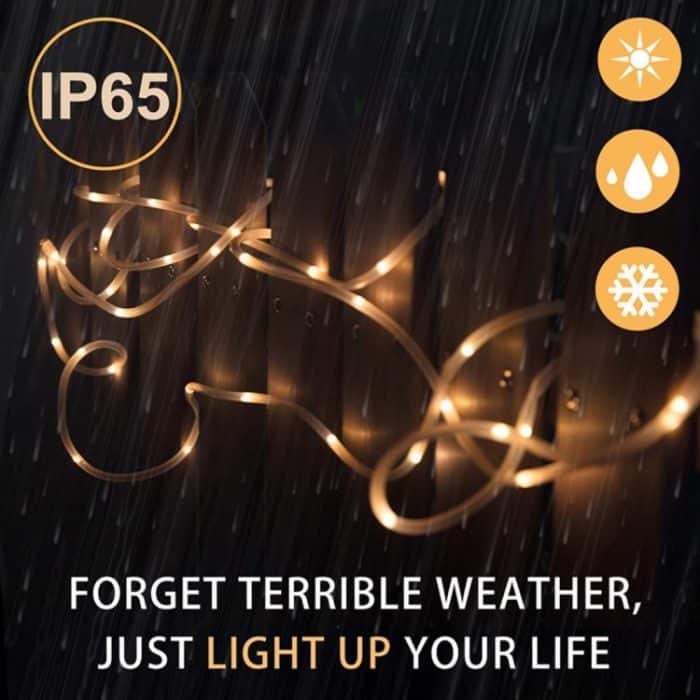 Wasserdichtes Solarpanel mit 50 LEDs, 5m 50LED Blue Light, 5m 50LED White Light, 5m 50LED Warm White – Bild 7