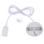 E27-Lampenfassung, DIY-Deckenleuchter, Glühbirnen, Schraubsockel, Kabellänge: 1 m, E27 White – Bild 4