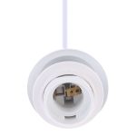 E27-Lampenfassung, DIY-Deckenleuchter, Glühbirnen, Schraubsockel, Kabellänge: 1 m, with Base – Bild 4