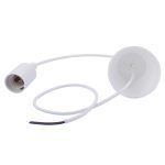 E27-Lampenfassung, hängender Draht, Kronleuchter, Lampenfassung, Lampensockel, Stromkabel mit Lampenschirm, Kabellänge: 1 m, with Lampshade – Bild 2