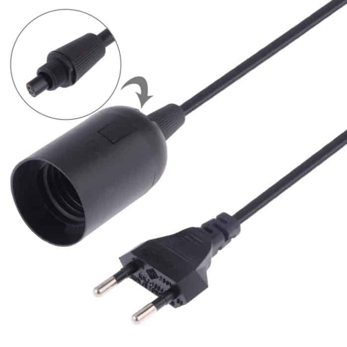 E27-Drahtsockel-Lampenfassung, Kronleuchter-Steckdose mit 1,2 m Verlängerungskabel, kleiner UK-Stecker, EU Plug, 1.5m, AU Plug, 1.2m, US Plug, 1.5m, Small UK Plug, 1.2m, Big UK Plug, 1.5m – Bild 3