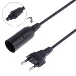 E14-Drahtsockel-Lampenfassung, Kronleuchter-Steckdose mit 1,2 m Verlängerungskabel, kleiner UK-Stecker, EU Plug, 1.5m, AU Plug, 1.2m, US Plug, 1.5m, Small UK Plug, 1.2m, Big UK Plug, 1.5m – Bild 3