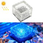 Solarbetriebene quadratische LED-Einbauleuchte aus gehärtetem Glas für den Außenbereich, Gartendekorationslampe, IP55 wasserdicht, Größe: 7 x 7 x 5 cm, 7 x 7 x 5cm