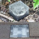 Solarbetriebene quadratische LED-Einbauleuchte aus gehärtetem Glas für den Außenbereich, Gartendekorationslampe, IP55 wasserdicht, Größe: 7 x 7 x 5 cm, 7 x 7 x 5cm – Bild 12