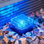 Solarbetriebene quadratische LED-Einbauleuchte aus gehärtetem Glas für den Außenbereich, Gartendekorationslampe, IP55 wasserdicht, Größe: 7 x 7 x 5 cm, 7 x 7 x 5cm – Bild 4