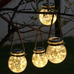 Solarenergie-Glasflaschen-Pendelleuchte, IP55, wasserdicht, für den Außenbereich, Gartendekoration, Warm White Light – Bild 10
