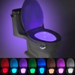 Detektor für Toiletten- und Badezimmersitze zu Hause, Multimodus-7-Farben-Licht