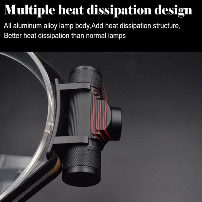 D10 5W XML-2 IPX6 Wasserdichtes Stirnbandlicht, 1200 LM USB Charging Einstellbarer LED-Außenscheinwerfer – Bild 5