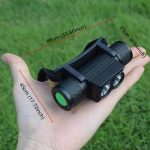 D25 10W 2 x XML-2 IPX6 wasserdichtes Stirnbandlicht, 2400 LM USB Charging Einstellbarer LED-Außenscheinwerfer – Bild 10