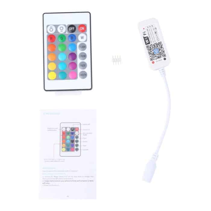2.4g Smart Wifi LED RGB Controller mit IR 24keys Fernbedienung, 5-24 V – Bild 5