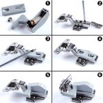 10 Stück 0,3 W Universal Innenscharnier LED Sensorlampe Schrank 3 LEDs Nachtlicht Auto ON/OFF Glühbirne, 10 PCS White Light, 10 PCS Warm White – Bild 6