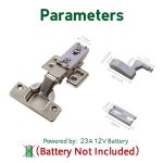 10 Stück 0,3 W Universal Innenscharnier LED Sensorlampe Schrank 3 LEDs Nachtlicht Auto ON/OFF Glühbirne, 10 PCS White Light, 10 PCS Warm White – Bild 7