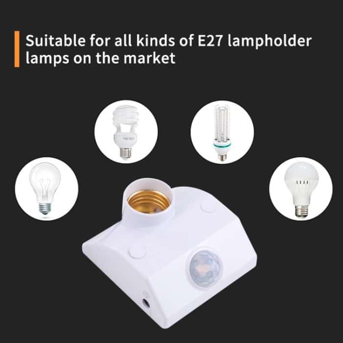 E27 Induktionslampenhalter des menschlichen Körpers, AC 110-240V – Bild 5