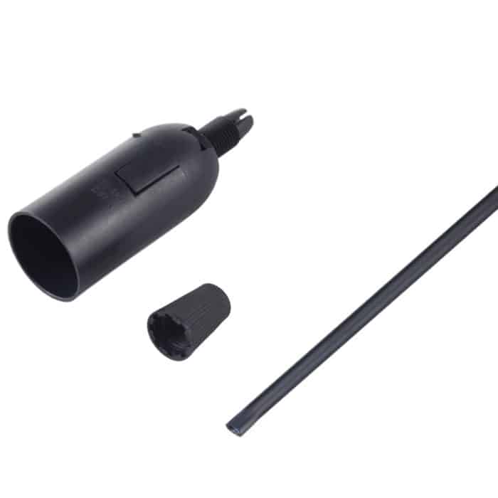 E14-Lampenfassungssockelhalter mit Elektrokabel, Kabellänge: 28 cm, E14 – Bild 5