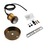 E27 Geflochtener Kabeladapter Lampenkopf, Kabellänge: 1 m – Bild 5