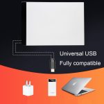 Ultradünne tragbare USB-LED-Artcraft-Verfolgungslichtbox im Format A4 für Künstler, die Skizzen, Animationen und Röntgenbilder zeichnen – Bild 5