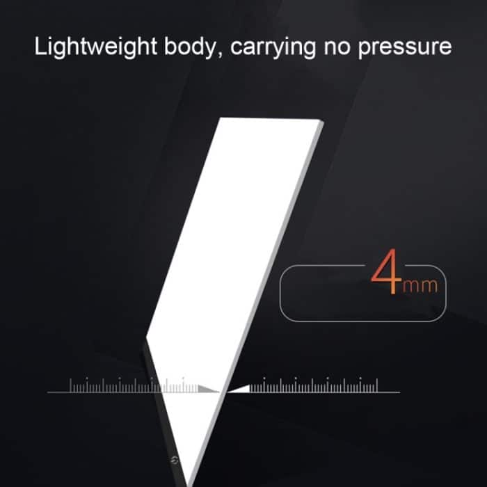 Ultradünne tragbare USB-LED-Artcraft-Rückverfolgungslichtbox im Format A4 Copy Board Helligkeitsregelung für Künstler, die Skizzen, Animationen und Röntgenbilder zeichnen – Bild 6