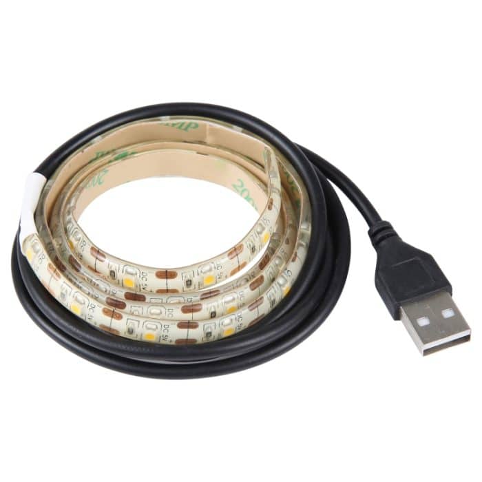 USB 2835 SMD LED Warm Light Waterproof Epoxy Lichtschlauch, DC 5 V, Länge: 50 cm – Bild 1