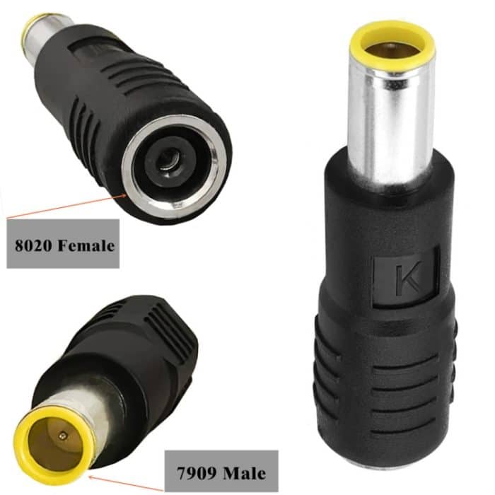 DC 8,0 mm x 2,0 mm Buchse auf DC 7,9 mm x 0,9 mm Stecker Adapter für tragbare Kraftwerke, Solargeneratoren, For Solar Panels – Bild 4