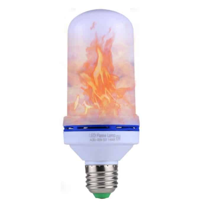 LED8004.jpg E27 6W LED simulierte flackernde Flammeffekt-Glühbirne, 1400K mit 3 Modi, AC 85-265V – Bild 1