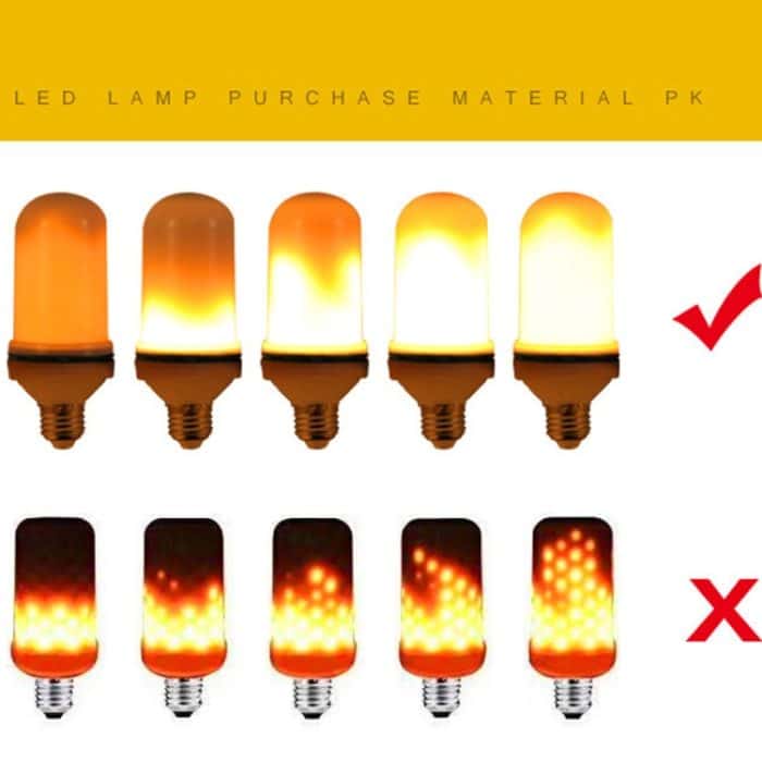 E27 6W LED simulierte flackernde Flammeffekt-Glühbirne, 1400K mit 3 Modi, AC 85-265V – Bild 7