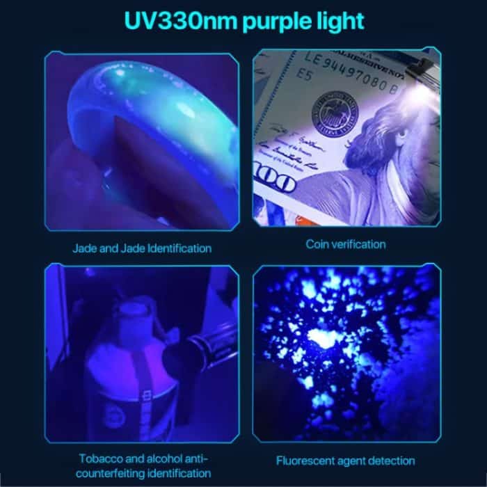 3W Weißlicht-COB-LED-Taschenlampe, multifunktionale Schlüsselanhänger-Mini-Taschenlampe – Bild 7