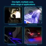 3W Weißlicht-COB-LED-Taschenlampe, multifunktionale Schlüsselanhänger-Mini-Taschenlampe – Bild 8