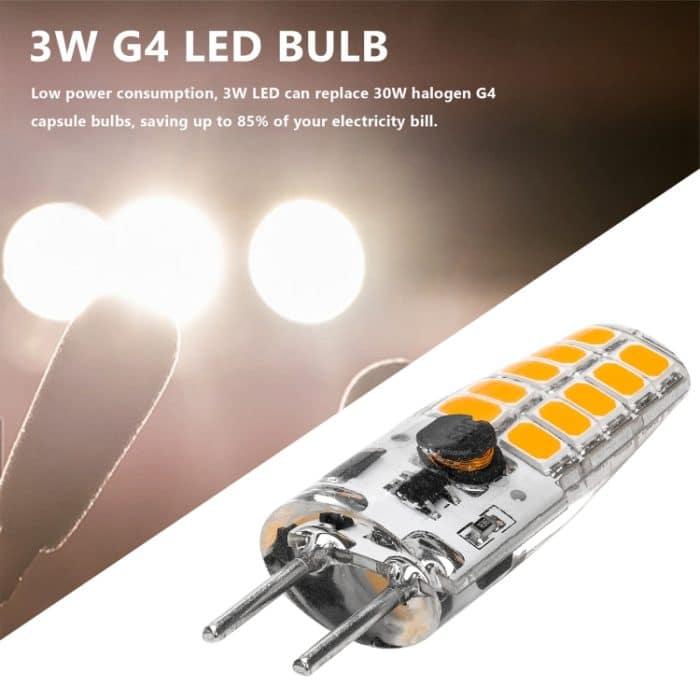 GY6.35 3W 245-280LM 20 LED SMD 2835 Dimmer Mais Glühbirne, AC/DC 12V – Bild 5