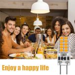 GY6.35 3W 245-280LM 20 LED SMD 2835 Dimmer Mais Glühbirne, AC/DC 12V – Bild 6