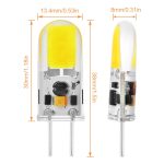GY6.35 3W 180-220LM LED 1508 COB Maisglühbirne, AC/DC 12V, 1508 COB – Bild 3