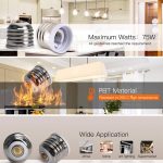 Adapterkonverter für Glühlampen E17 bis E14 – Bild 5