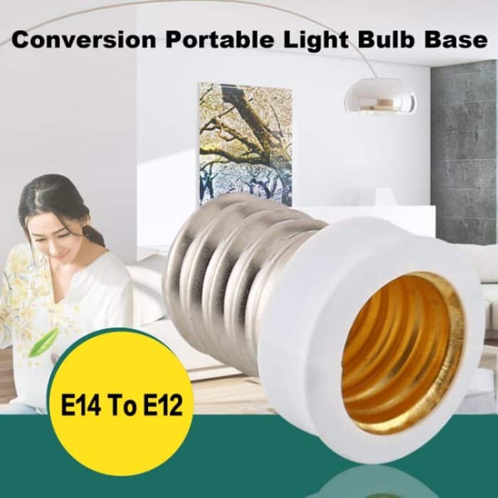 Adapterkonverter für Glühlampen E14 zu E12 – Bild 5