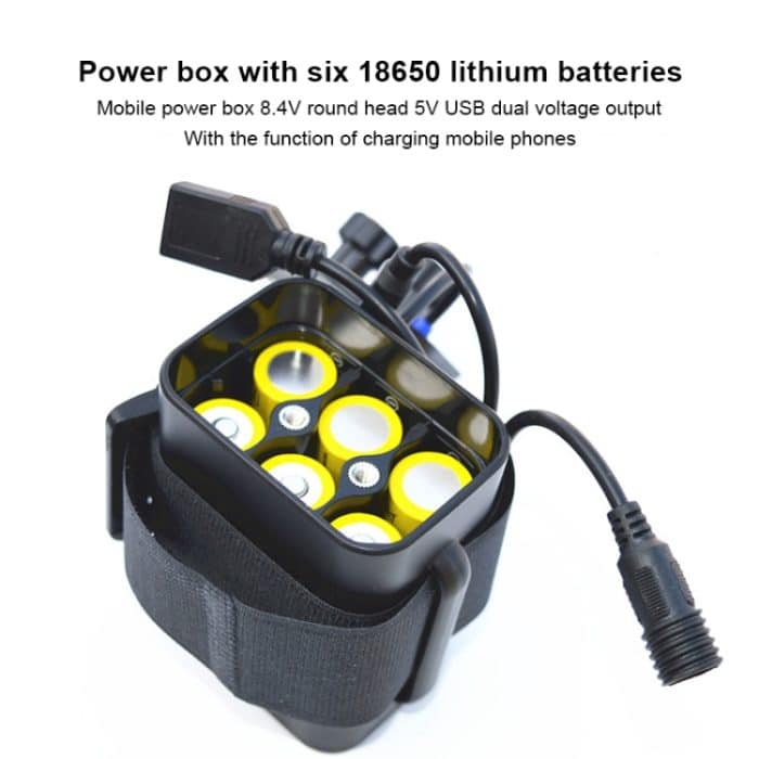 6 Abschnitte 18650 Batterie Multifunktions-Mobile-Power-Box mit 8,4 V Rundkopf und 5 V USB-Doppelspannungsausgang ohne Batterie, 8.4v – Bild 5