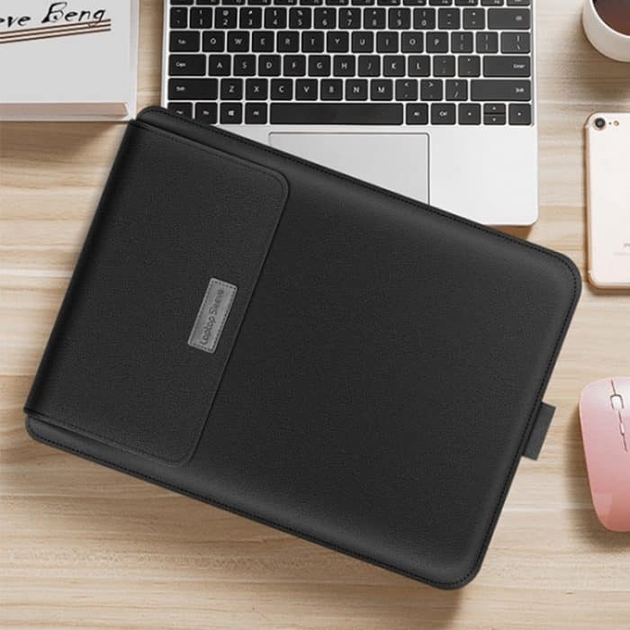 4-in-1-Universal-Laptoptasche aus wasserdichtem PU-Leder mit Griff, Ständer und Stifthalter + 2 Wickler + Maustasche + Ladegerättaschenset für 17-Zoll-Laptops, 17 inch – Bild 10