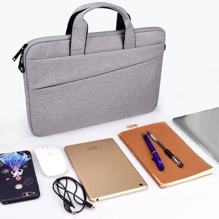ST03S 13,3-Zoll-Doppelseitentaschen Tragbare tragbare Laptop-Tablet-Tasche aus Oxford-Stoff mit weichem Griff, 13.3 inch Black, 13.3 inch Pink, 13.3 inch Grey, 13.3 inch Deep Space Gray, 13.3 inch Navy Blue – Bild 9