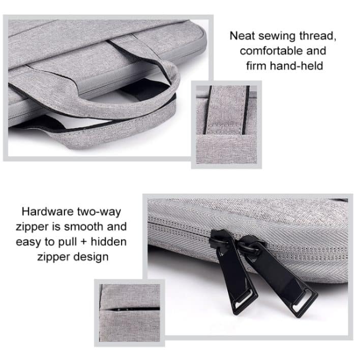 ST03S 15,6 Zoll Doppelte Seitentaschen Tragbare Oxford-Stoff-Tasche mit weichem Griff Tragbare Laptop-Tablet-Tasche, 15.6 inch Black, 15.6 inch Pink, 15.6 inch Grey, 15.6 inch Deep Space Gray, 15.6 inch Navy Blue – Bild 7