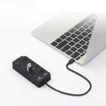 4 Port USB 3.0 Hi-Speed ​​Multi Hub Erweiterung mit Switch für PC & Laptop – Bild 8