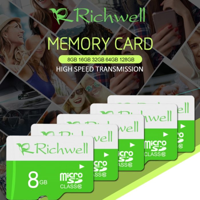 Richwell 64 GB Hochgeschwindigkeits-Micro-SD-Speicherkarte (TF) der Klasse 10 – Bild 4