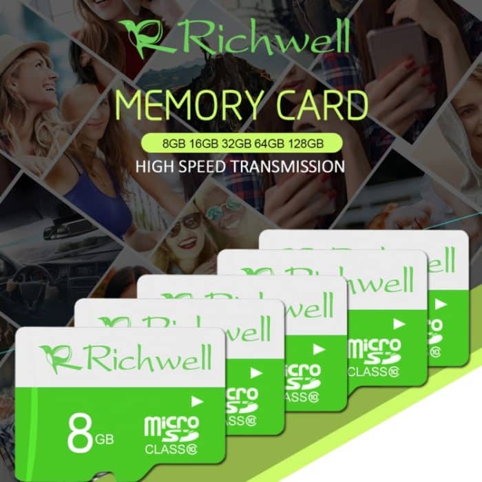 Richwell 8 GB Hochgeschwindigkeits-Micro-SD-Speicherkarte (TF) der Klasse 10 – Bild 4