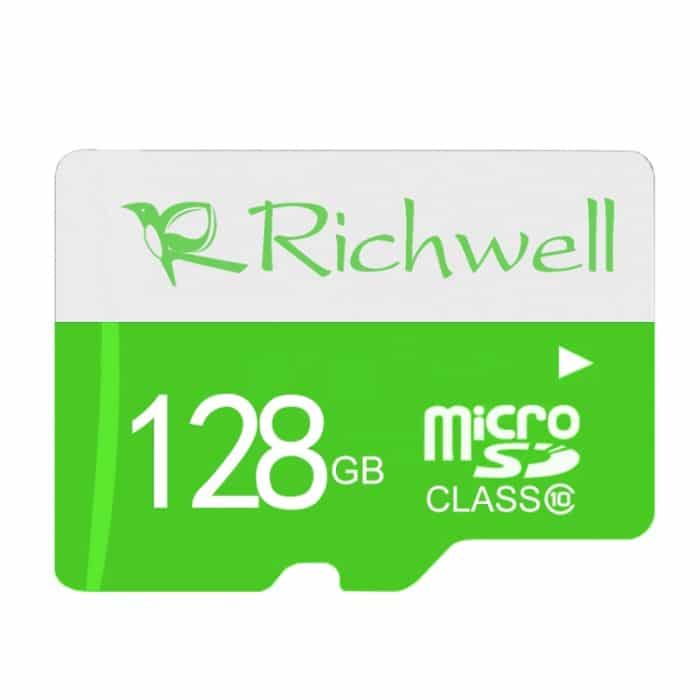 Richwell 128 GB Hochgeschwindigkeits-Micro-SD-Speicherkarte (TF) der Klasse 10 – Bild 1
