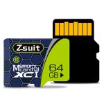 Zsuit 64 GB High Speed ​​Class10 Silbergrau TF (Micro SD) Speicherkarte