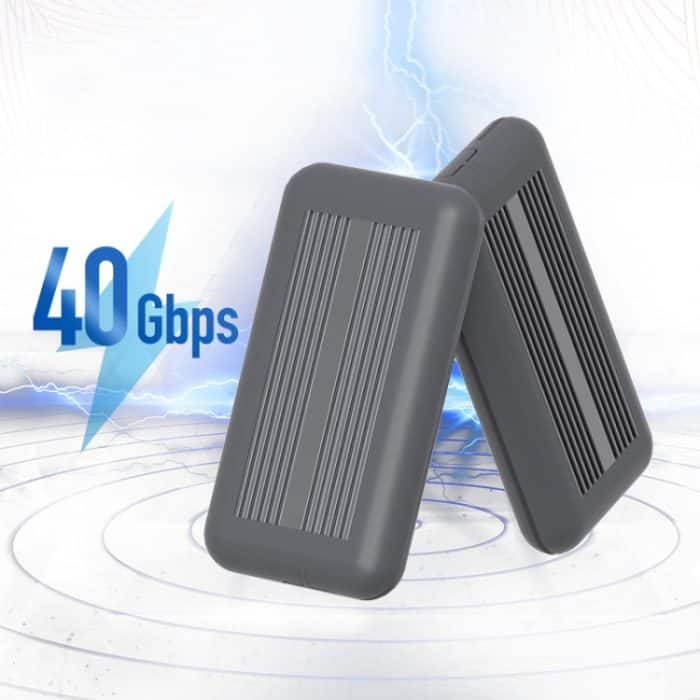 Blueendless M.2 NVME Thunderbolt 3 Solid State Mobile Hard Disk Box Festplattenlaufwerk, M8 – Bild 3