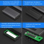 Blueendless M.2 NVME Thunderbolt 3 Solid State Mobile Hard Disk Box Festplattenlaufwerk, M8 – Bild 7