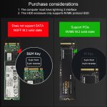 Blueendless M.2 NVME Thunderbolt 3 Solid State Mobile Hard Disk Box Festplattenlaufwerk, M8 – Bild 10
