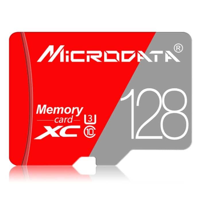 MICRODATA 128 GB Class10 Rot und Grau TF (Micro SD) Speicherkarte – Bild 2