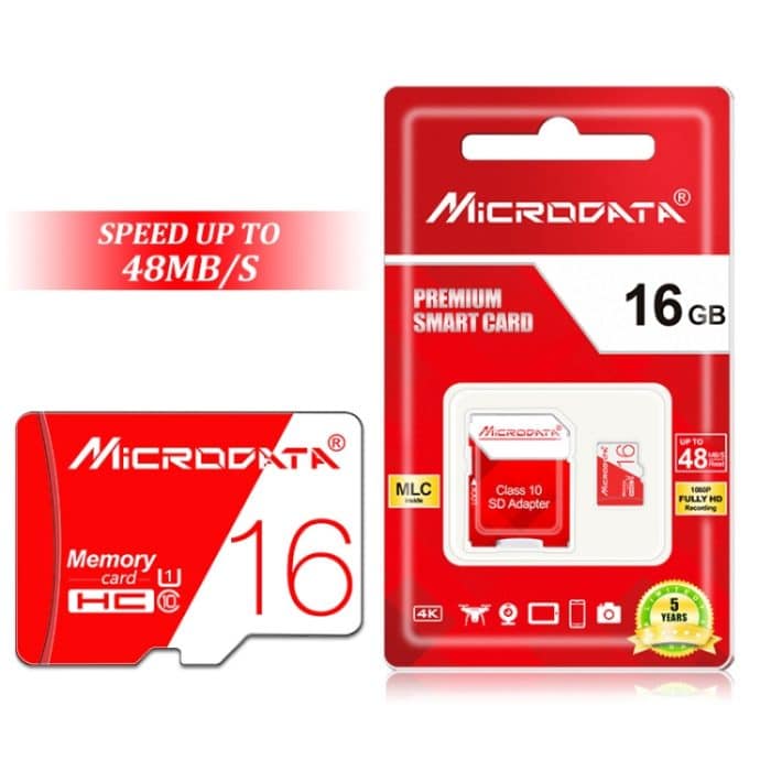MICRODATA 16 GB Hochgeschwindigkeits-U1-Rot-Weiß-TF-Speicherkarte (Micro SD) – Bild 7
