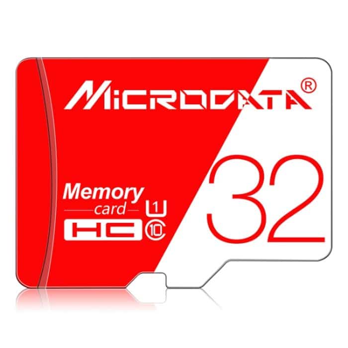 MICRODATA 32 GB Hochgeschwindigkeits-U1-Rot-Weiß-TF-Speicherkarte (Micro SD) – Bild 1