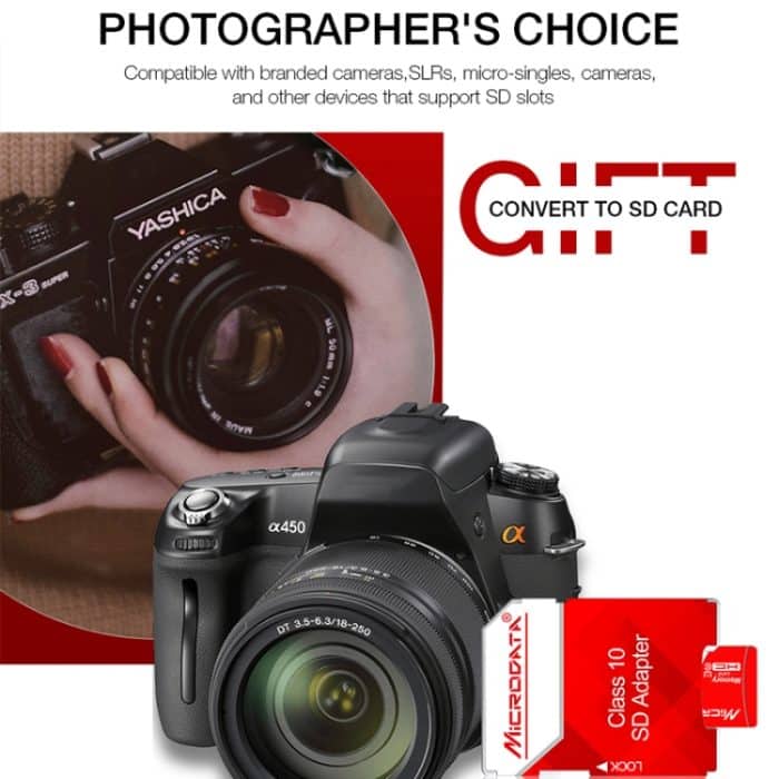 MICRODATA 32 GB Hochgeschwindigkeits-U1-Rot-Weiß-TF-Speicherkarte (Micro SD) – Bild 4